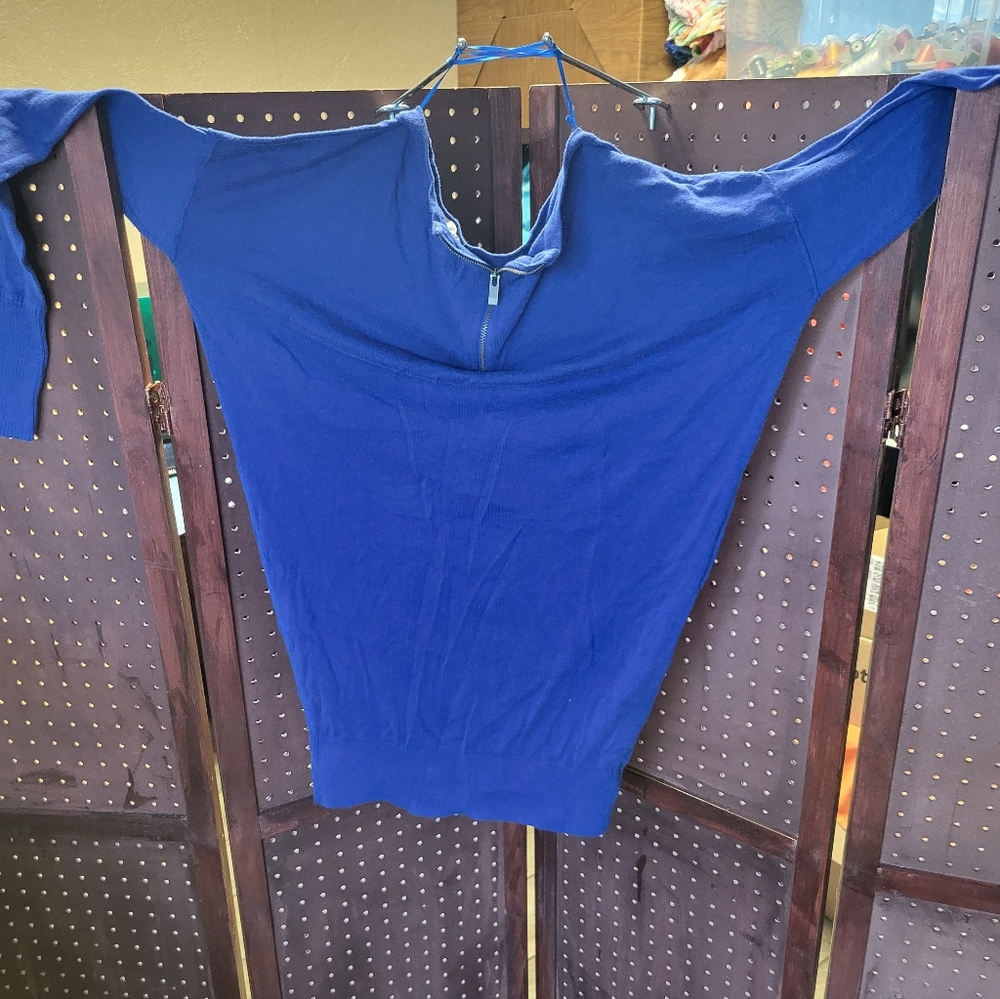 Between Me & You Blue Long Sleeve Sweater